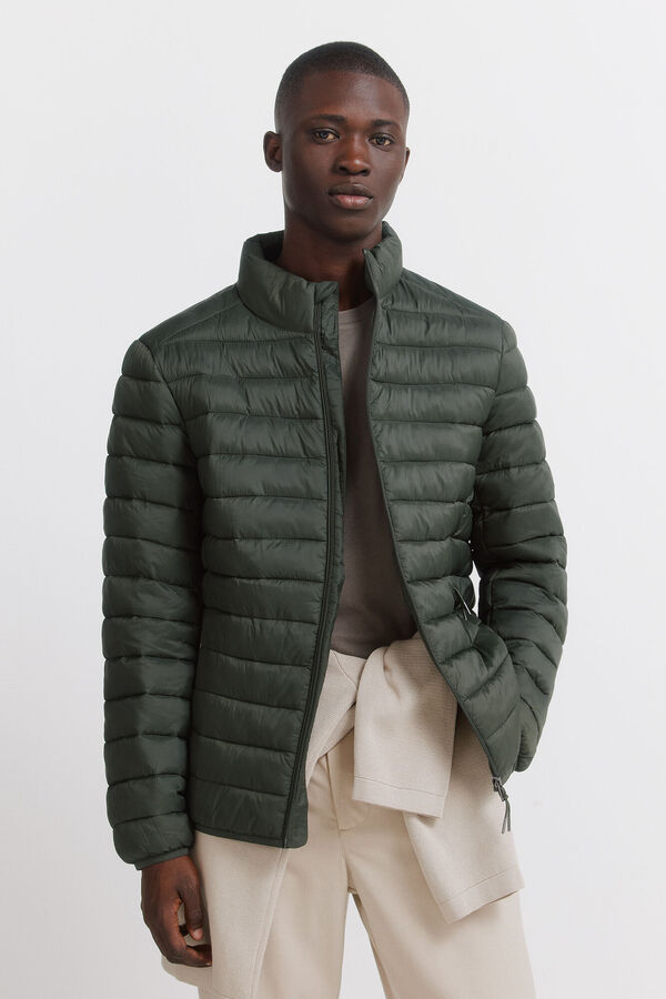 Springfield Casaco acolchoado Caqui escuro