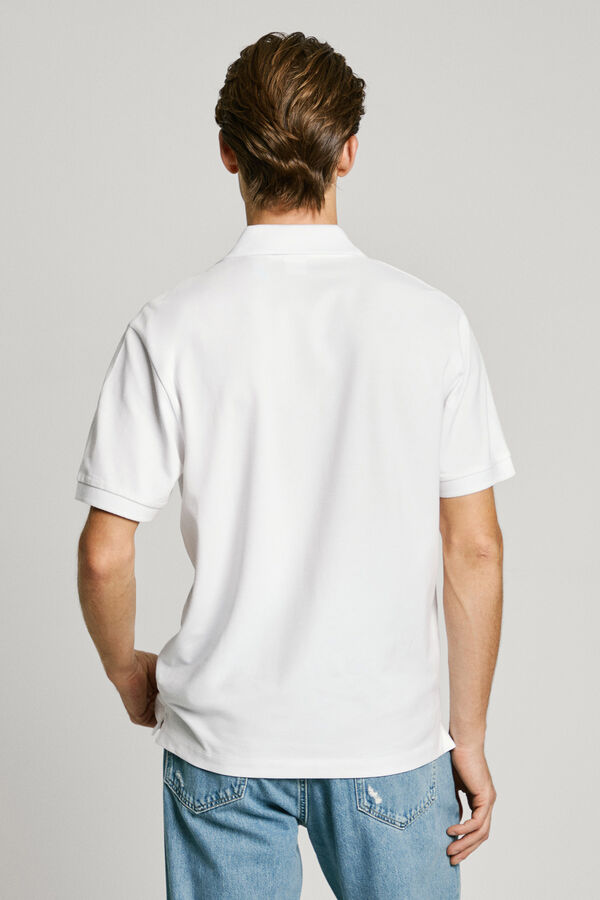 Pepe Jeans Polo Essential Logo Contraste branco