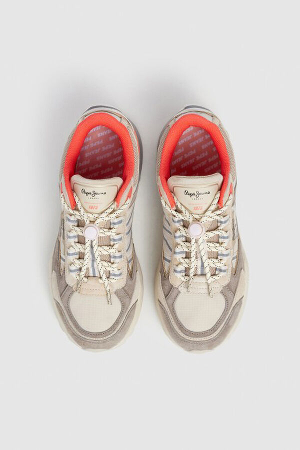 Pepe jeans Sneaker feminino Darren Trek bege