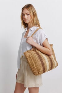 Springfield Bolso shopper rayas.