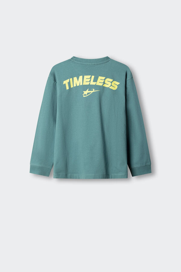Springfield Kids T-shirt manga comprida "Timeless" menino azul