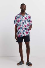 Springfield Fato de banho liso comprido azul