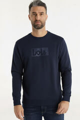 Lois Sweatshirt gola caixa azul