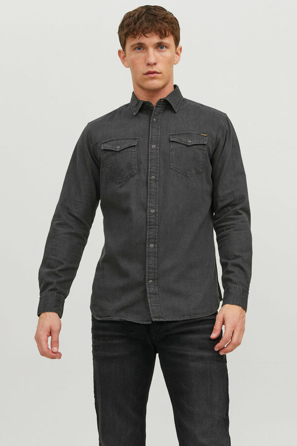 Jack & Jones Camisa vaquera negro