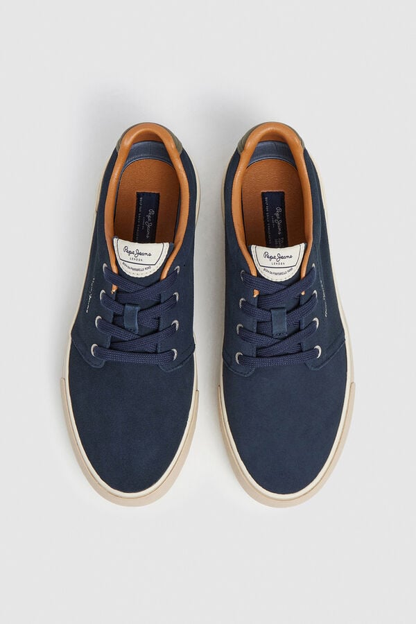Pepe Jeans Tênis de Camurça azul