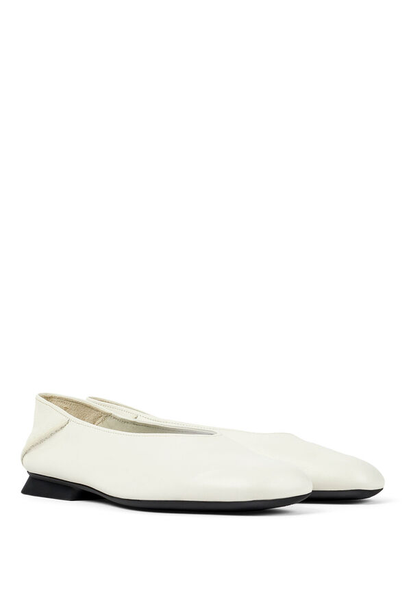 Camper Zapato Slip-On minimalista blanco