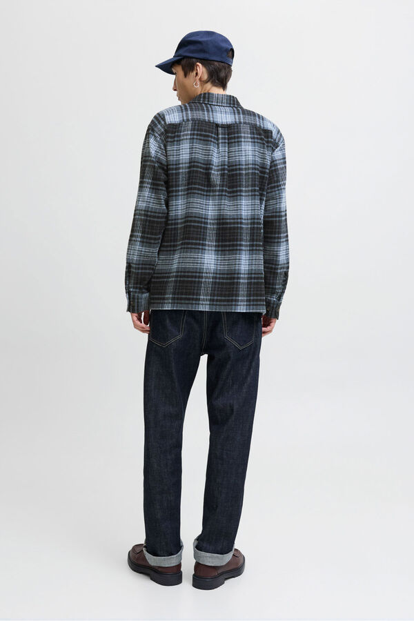 Jack & Jones Sobrecamisa xadrez cinzento