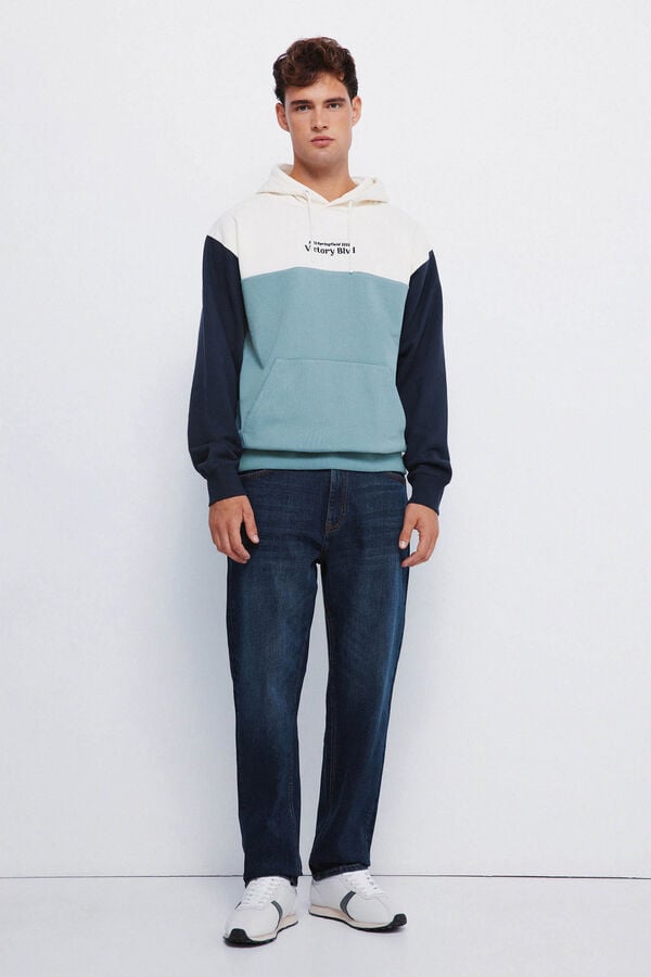 Springfield Sweatshirt para capuz azul