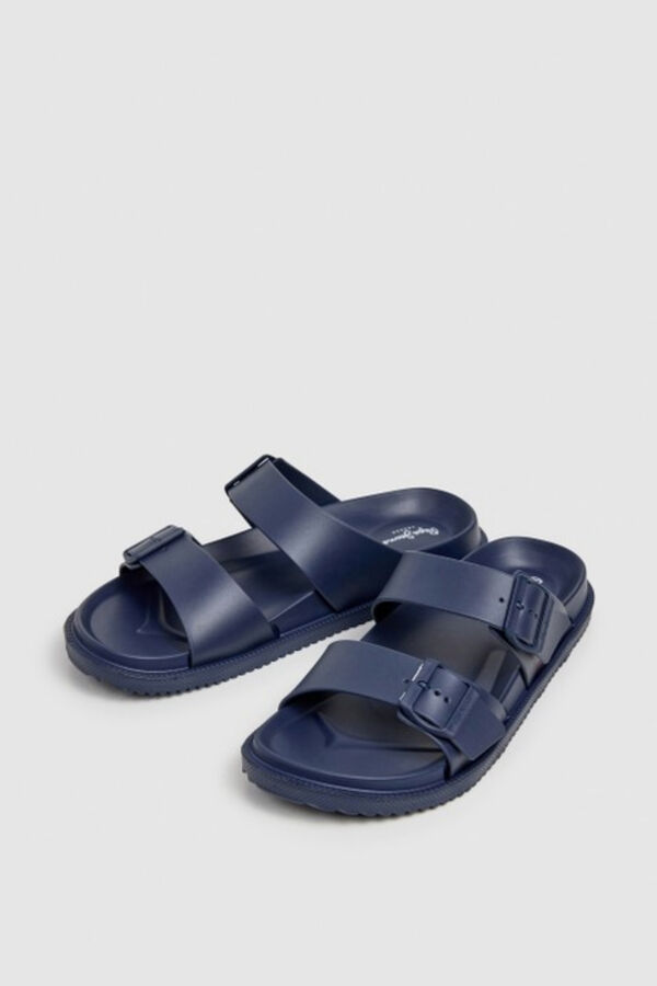 Pepe Jeans Chinelos de dedo com fivela dupla azul