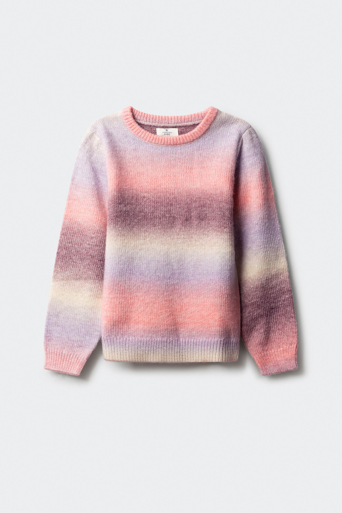 Springfield Kids Camisola riscas chamativa para meninas.