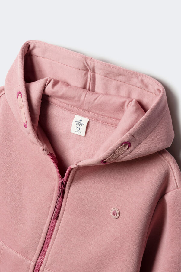 Springfield Kids fecho-éclair com Sweatshirt para menina rosa