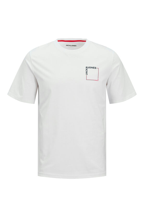 Jack & Jones T-shirt padr&atilde;o fit branco