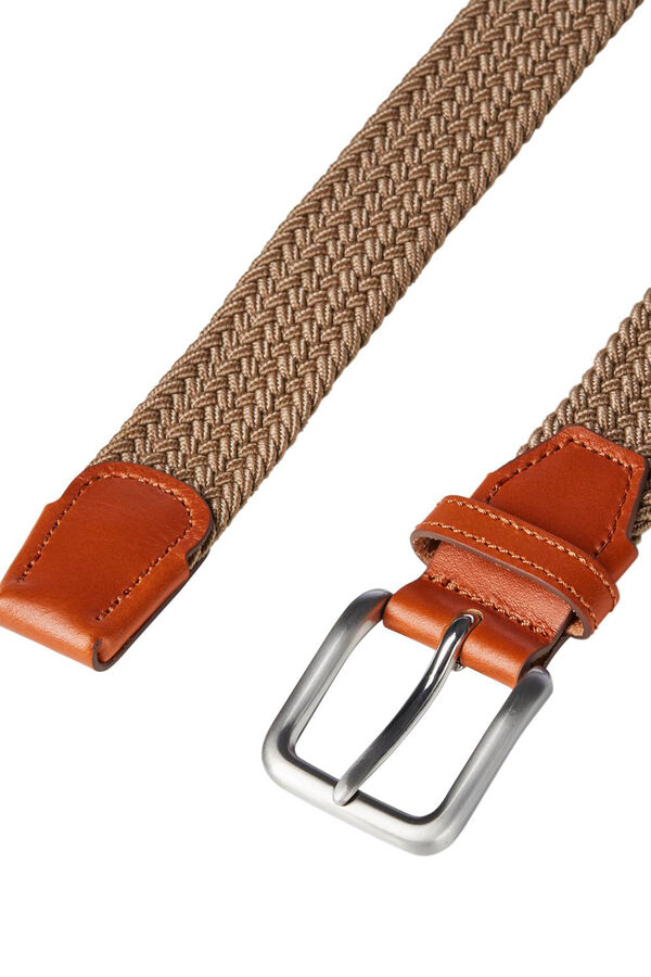 Jack & Jones Cinto entrançado cru