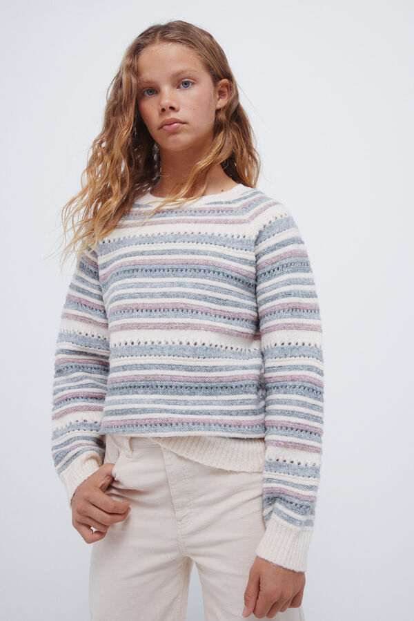 Springfield Kids Camisola riscas para meninas. rosa