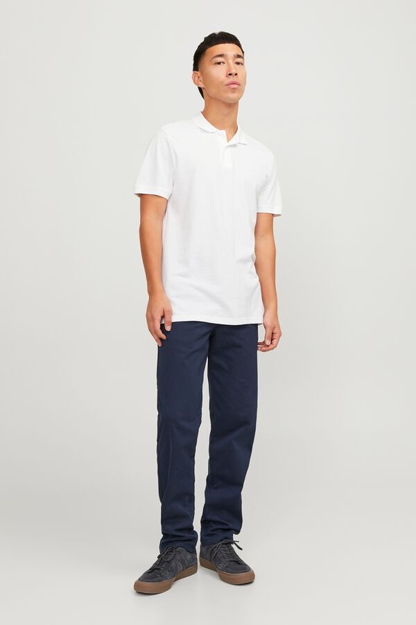 Jack & Jones Polo piqu&eacute; slim branco