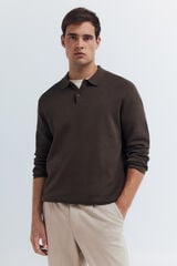 Springfield Jersey cuello polo botones estampado
