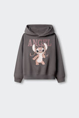 Springfield Kids Sweatshirt com capuz Lilo & Stitch menina cinzento
