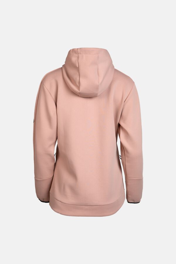 Izas Sweatshirt el&aacute;stica com fecho-&eacute;clair rosa