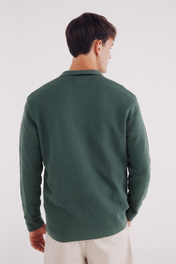 Springfield Cardigan estruturado colorido verde