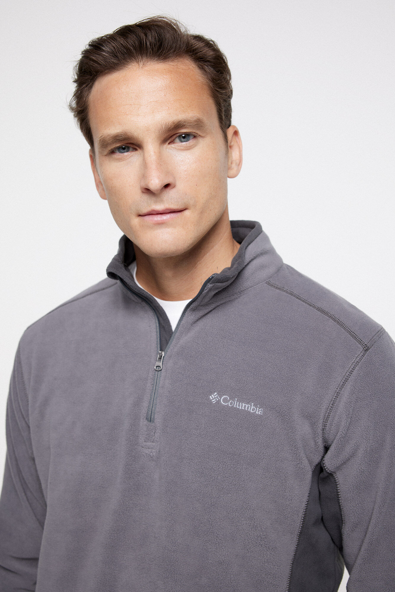 Columbia para homem Klamath Range&trade; II meia polar Masculina com fecho-&eacute;clair