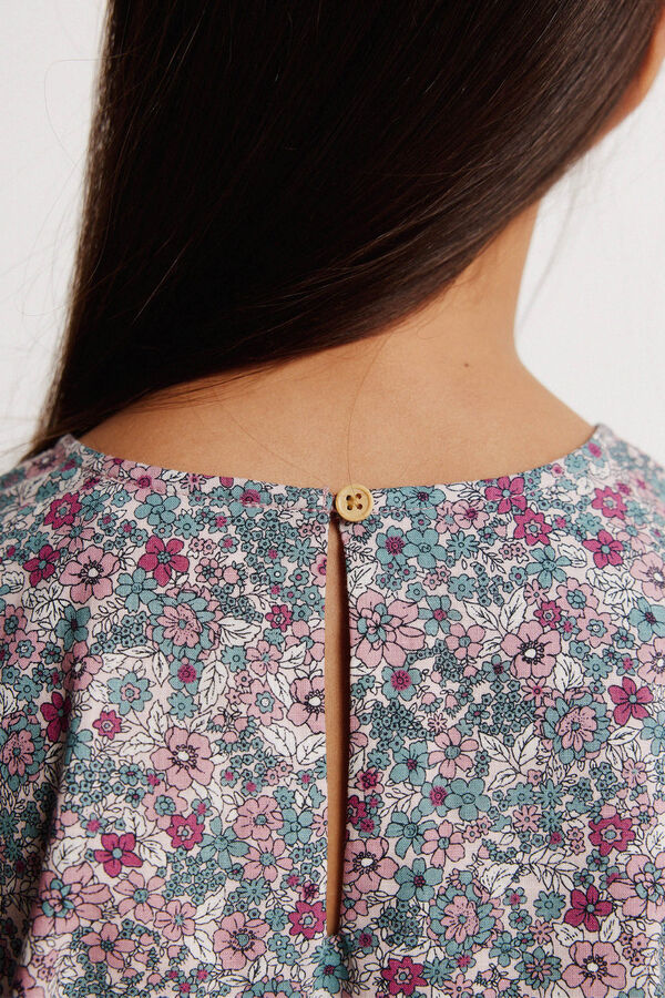 Springfield Kids Vestido estampado flores liberty rosa