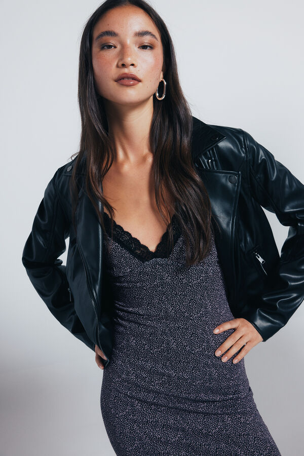 Springfield Blusão motard  preto