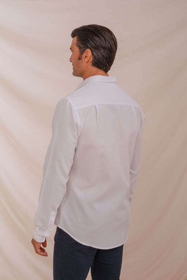 Celopman Camisa de vestir com estrutura branco