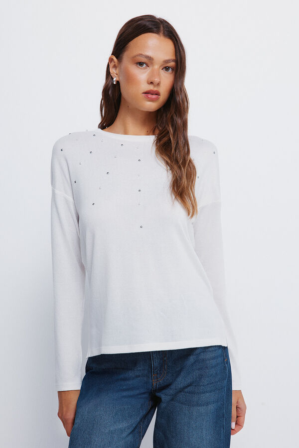 Springfield T-shirt com tachas posicionadas branco