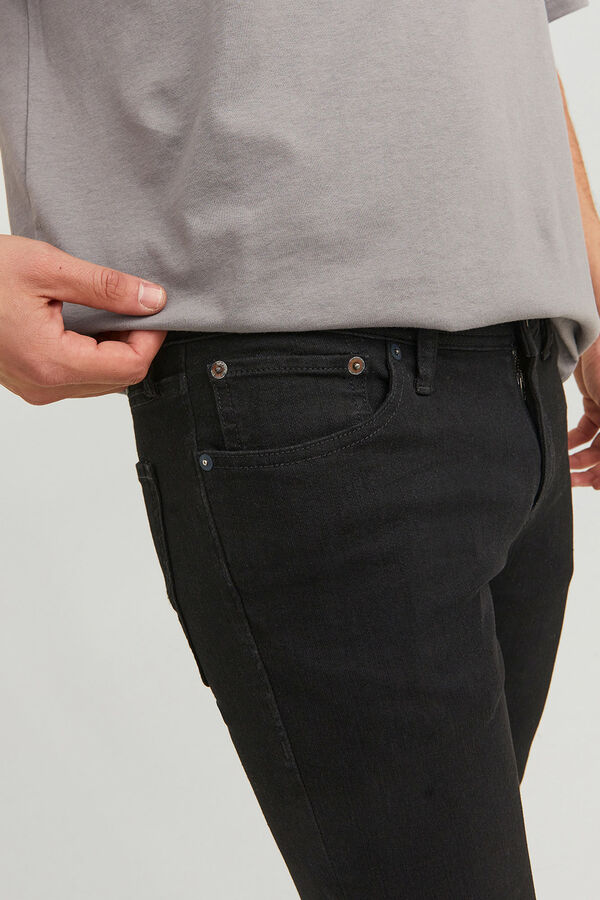 Jack & Jones Jeans skinny cintura baixa stretch preto