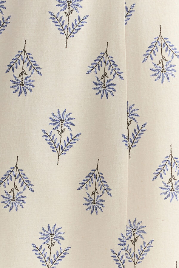 Trendyol Saia midi estampada azul