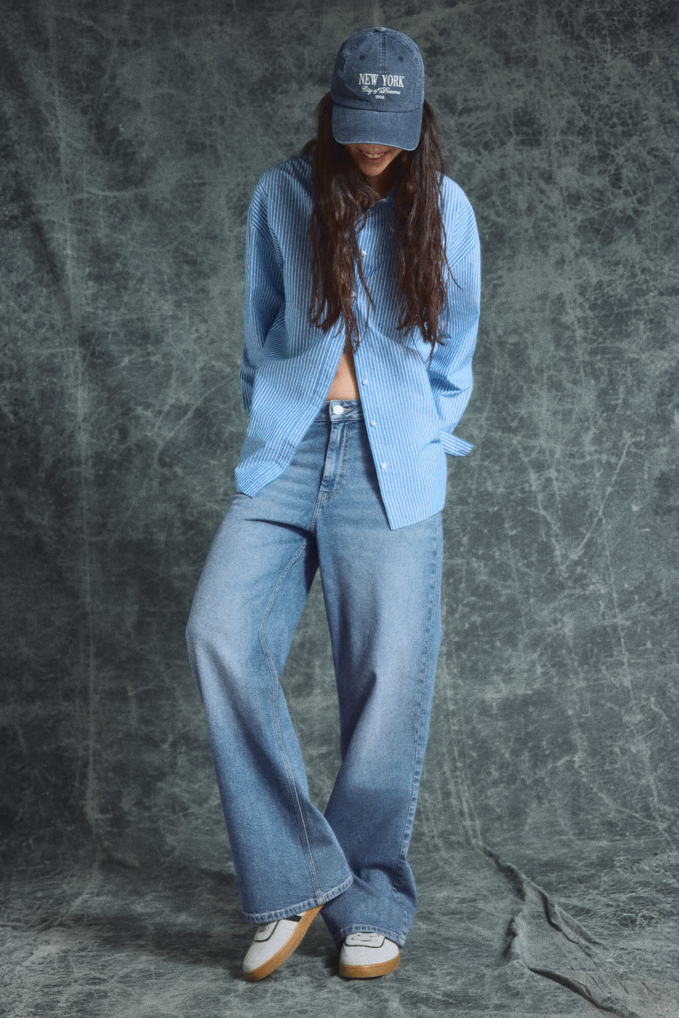 Wide Leg Cortefiel Pantalon Printed Wide-leg Trousers Women's