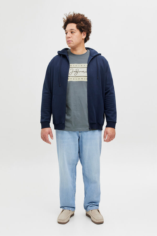 Jack & Jones PLUS T-shirt relaxed fit Plus cinzento