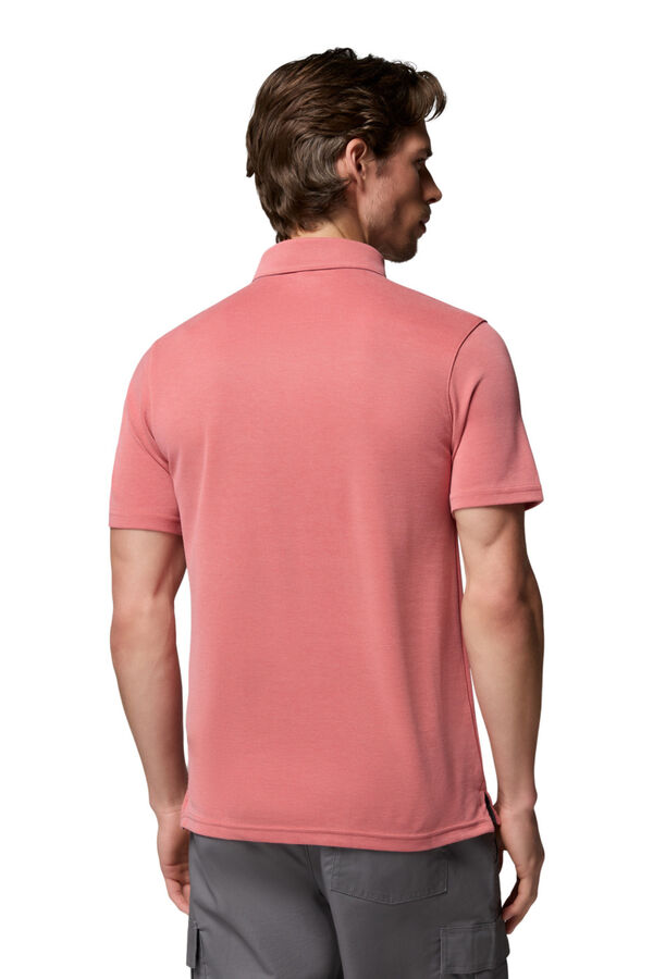Columbia Polo manga curta vermelho