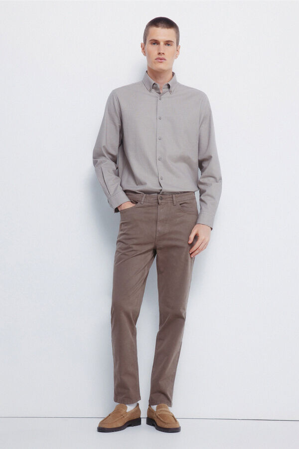 Springfield Calça slim fit com 5 calça cru