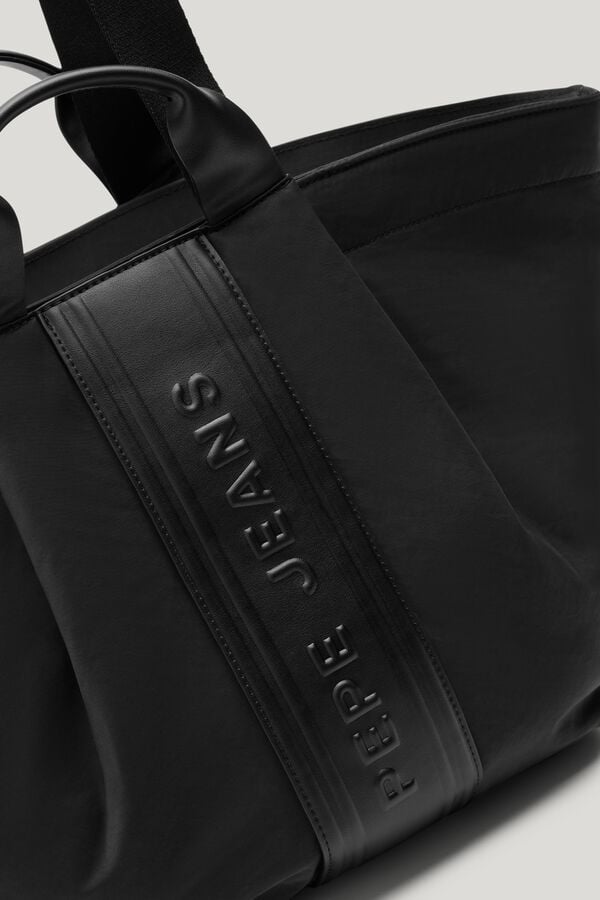 Pepe Jeans Mala tote bag de grande capacidade preto
