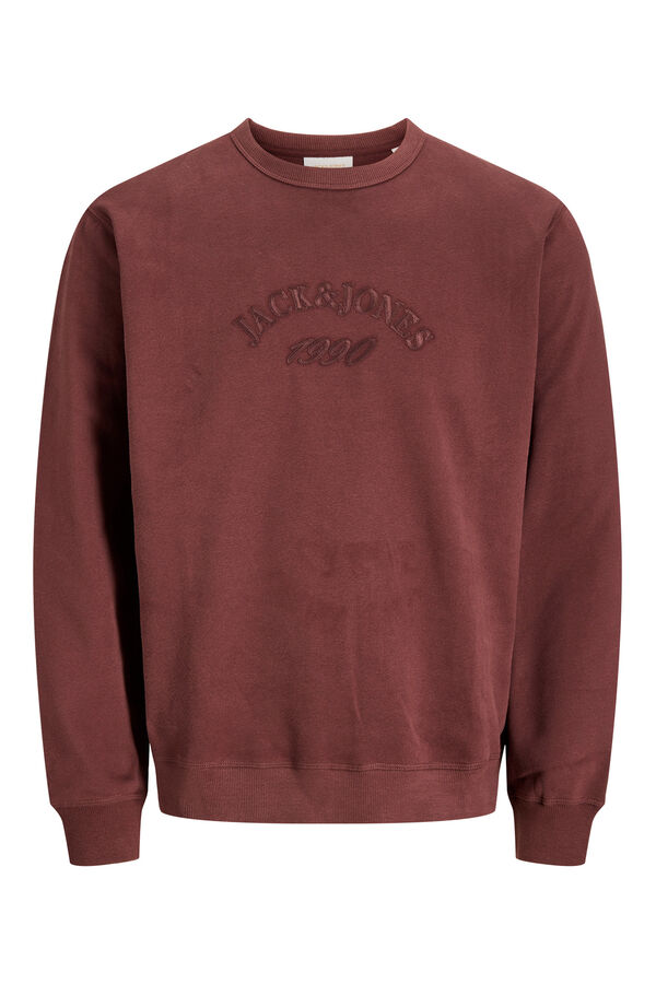 Jack & Jones Sweatshirt b&aacute;sico com logo vermelho