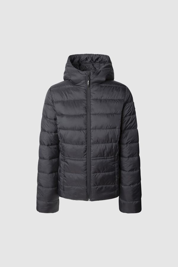 Pepe Jeans Jaqueta acolchoada com capuz preto