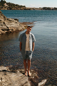 Springfield Bermuda jeans estilo praia larga