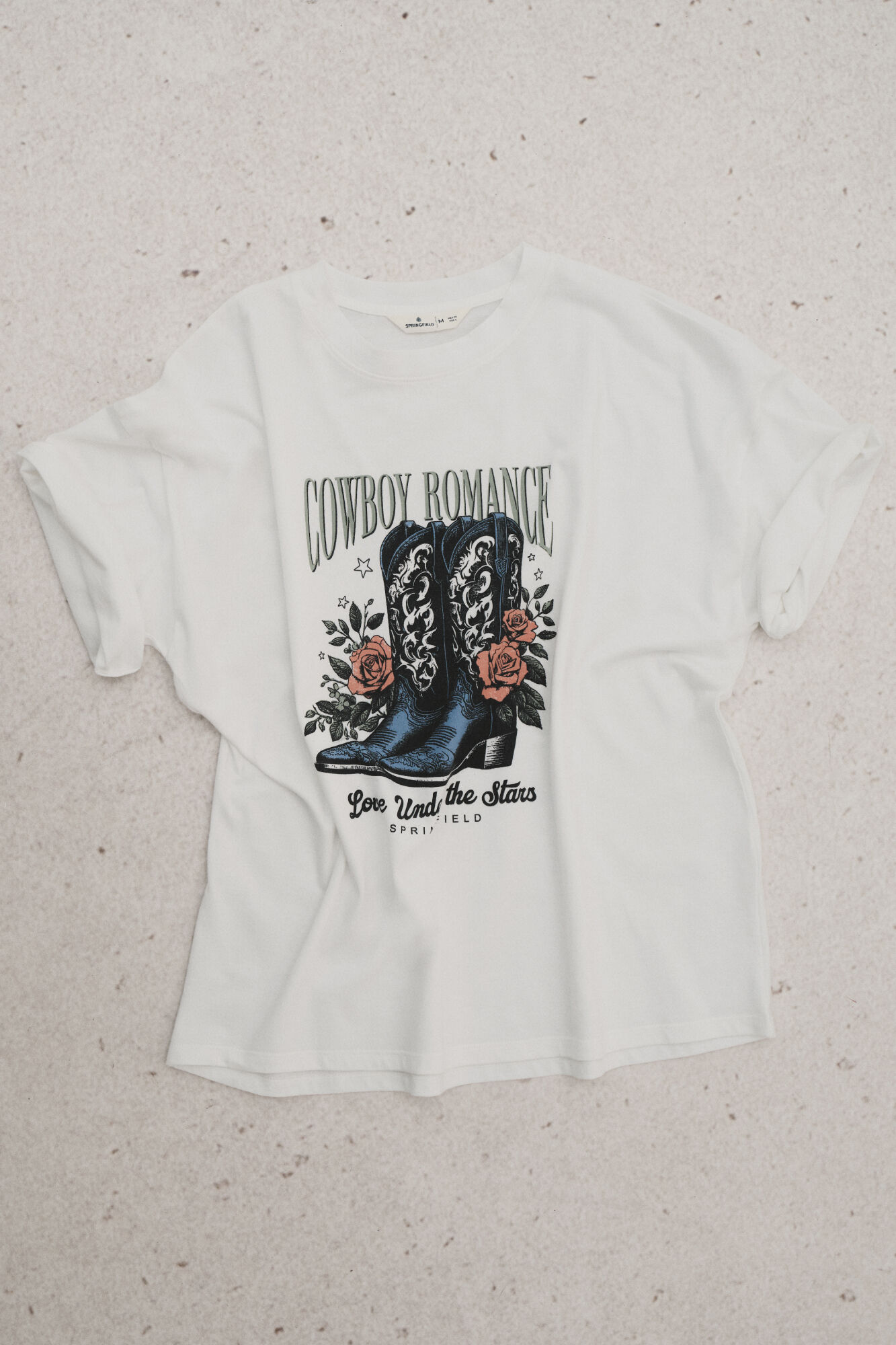 Springfield Camiseta gr&aacute;fica western