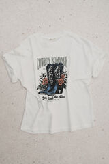 Springfield Camiseta gráfica ocidental cru