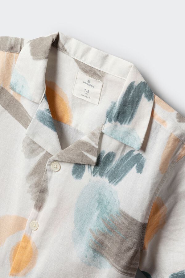 Springfield Kids Camisa Pinceladas menino verde