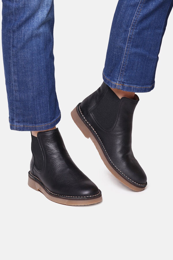 Toni Pons Botim de pele preto