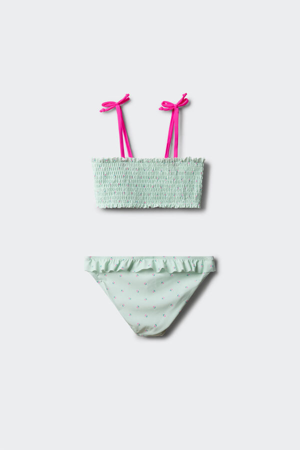 Springfield Kids Floral honeycomb bikini girl green