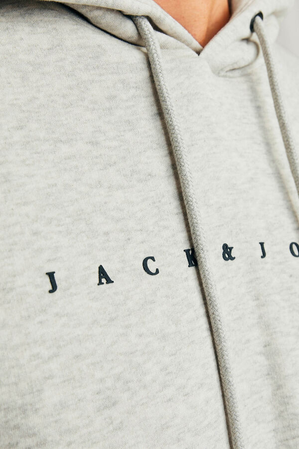 Jack & Jones Sudadera relaxed fit colorblock blanco