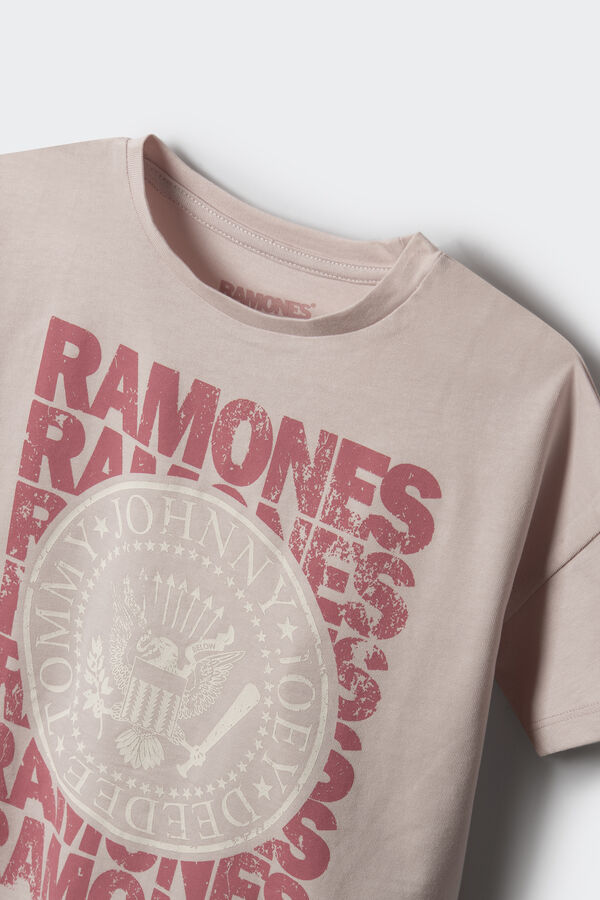 Springfield Kids Camiseta feminina dos Ramones rosa