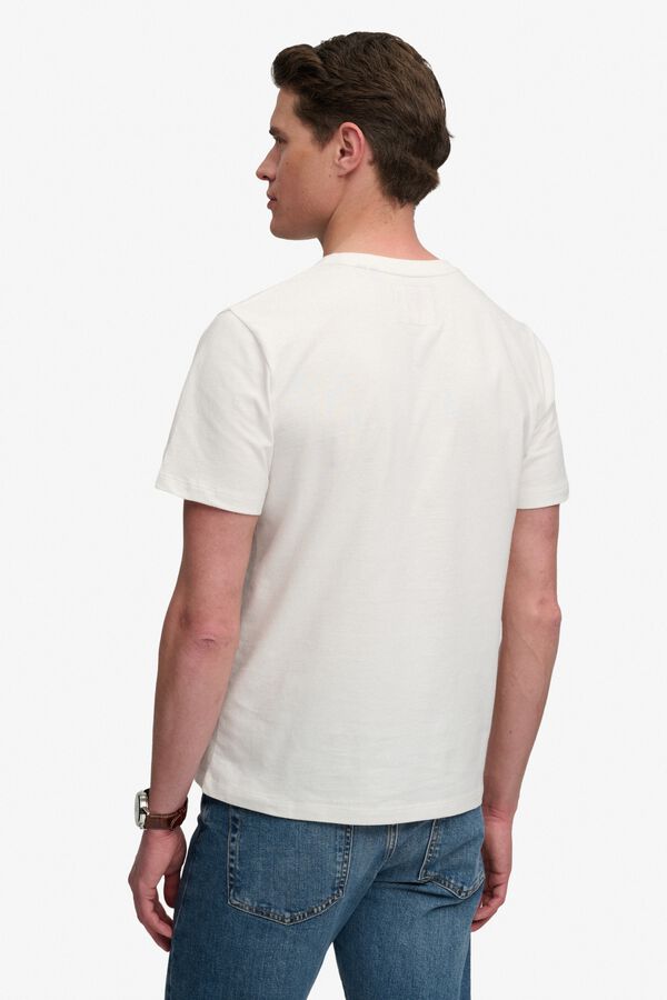 Superdry T-shirt de manga curta com logo branco