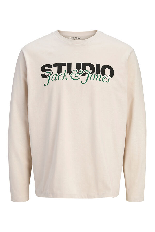 Jack & Jones T-shirt manga Studio cinzento