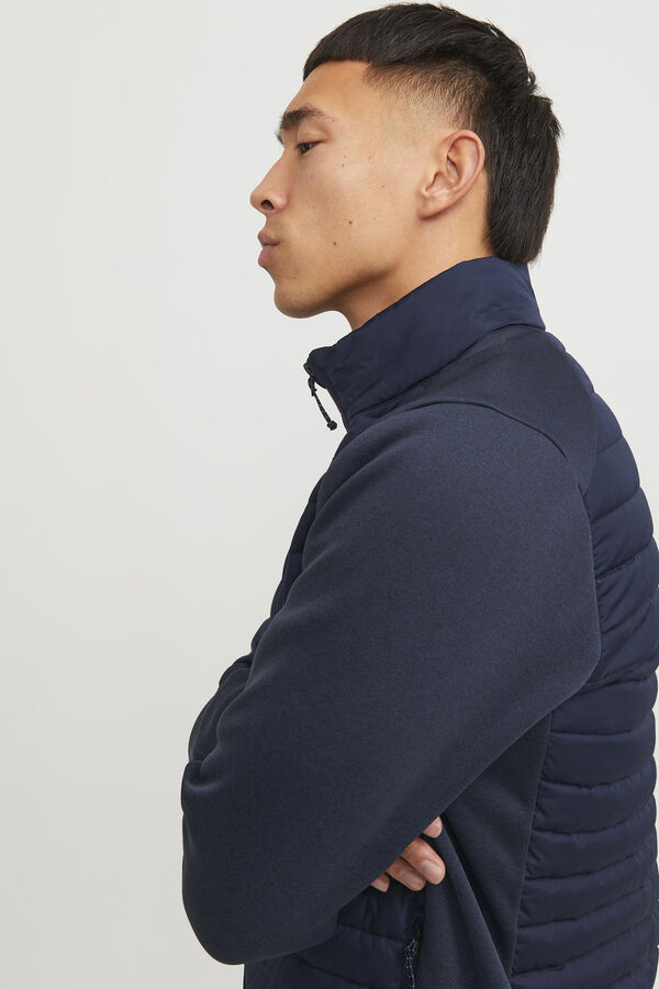 Jack & Jones Casaco acolchoado de gola alta azul