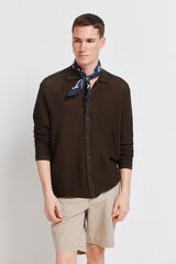 Springfield Casaco de malha estruturado cru