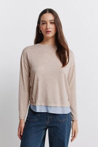 Springfield T-shirt combinada com bot&otilde;es laterais